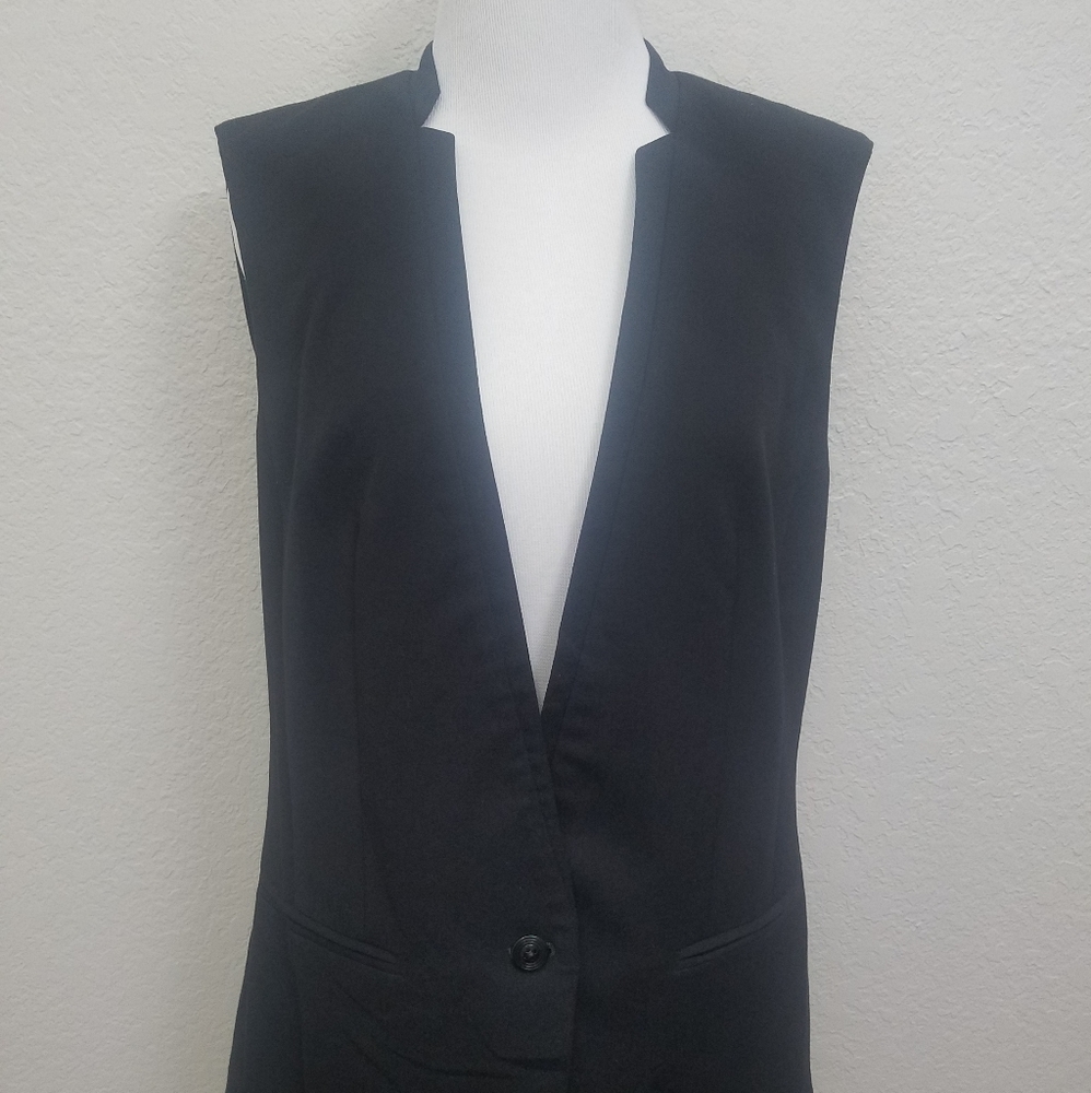 WHBM Women's Black Vest 6